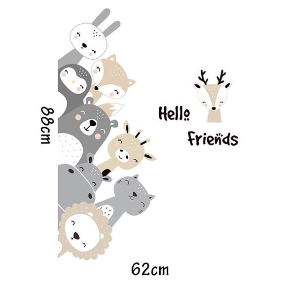 Adesivo de Parede Bichinhos e Estrelas - Hello Friends