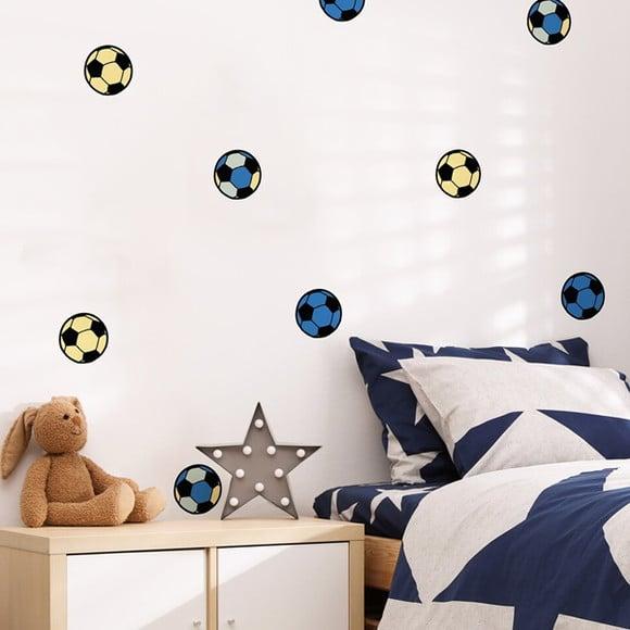Adesivo de Parede Bolas de Futebol - Bolas de Futebol