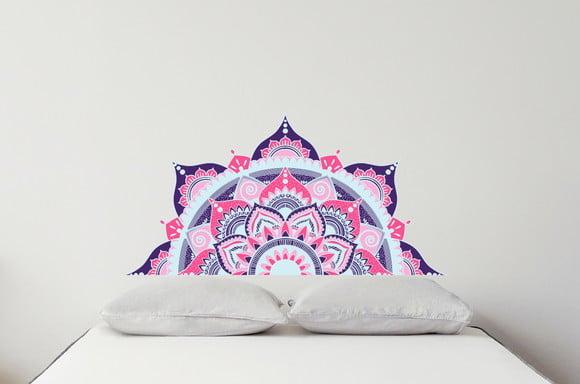 Adesivo de parede cabeceira mandala