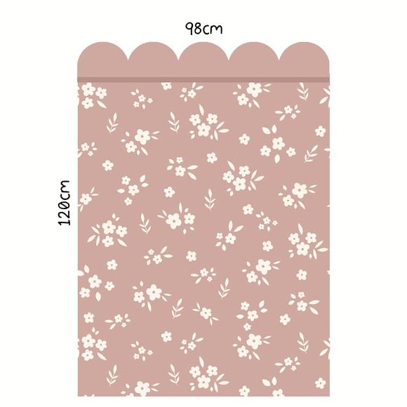 Adesivo de Parede Escalope Floral - Adesivo Cerquinha