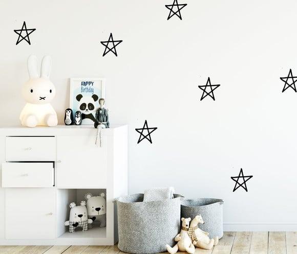 Adesivo De Parede Estrelas - Adesivo Estrelas Vazadas