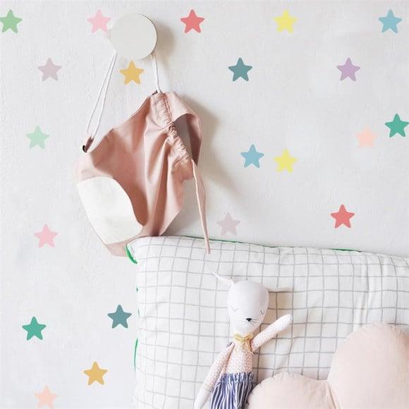 Adesivo de Parede Estrelas Coloridas - Adesivo Estrelas