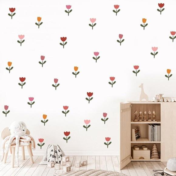 Adesivo de Parede Florzinhas - Adesivo de Parede Tulipas