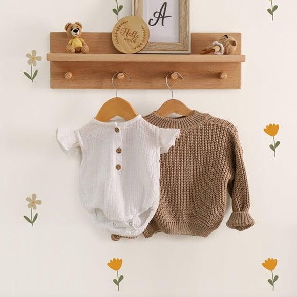Adesivo de Parede Florzinhas Boho - Adesivo Florzinhas