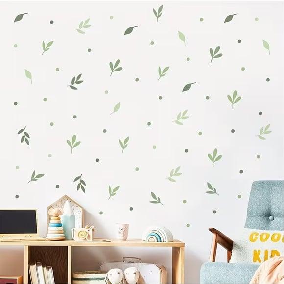 Adesivo de Parede Folhas Minimalistas - Adesivo Raminhos