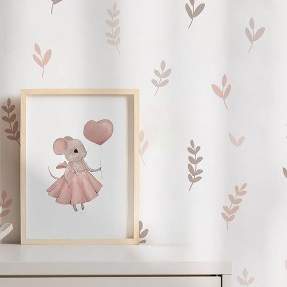 Adesivo de Parede Folhas Minimalistas - Adesivo Raminhos