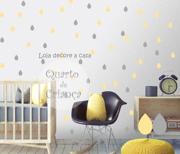 Adesivo de Parede Gotas - Adesivo Gotinhas