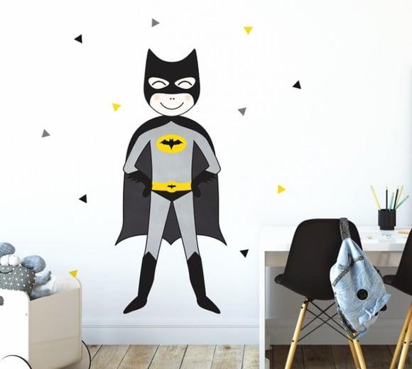 Adesivo de Parede Heróis - Batman + Triângulos