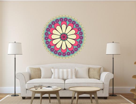 Adesivo de Parede Mandala 60cm