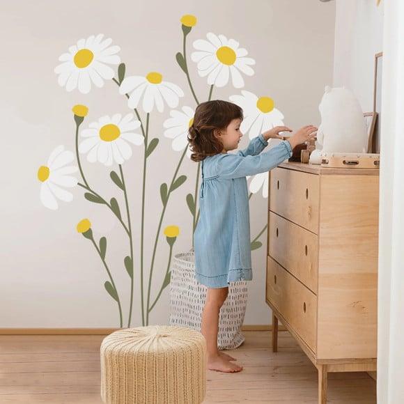 Adesivo de Parede Margaridas para Quarto de Menina