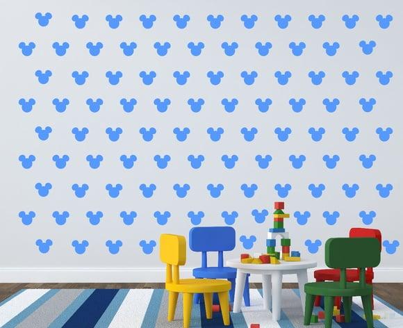 Adesivo de Parede Mickey Azul Oceano