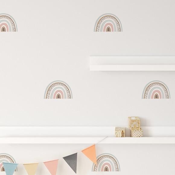 Adesivo de Parede Mini Arco Íris - Mini Arco Íris