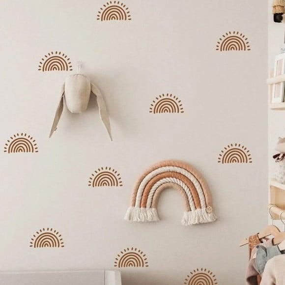 Adesivo de Parede Mini Arco Íris Sol Boho