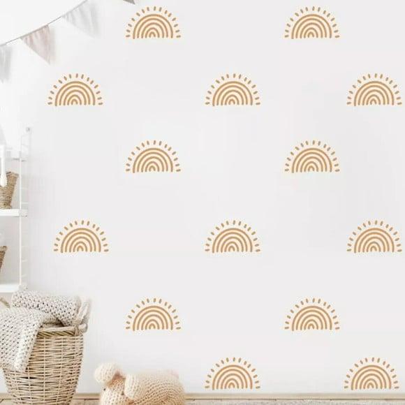 Adesivo de Parede Mini Arco Íris Sol Boho