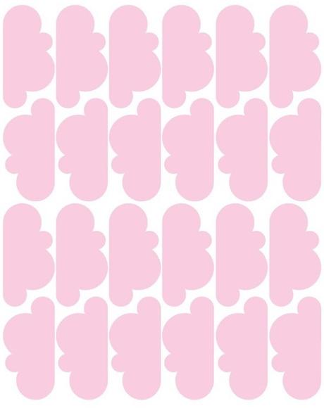 Adesivo de Parede Nuvens Rosa