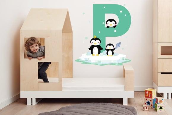 Adesivo de parede pinguins