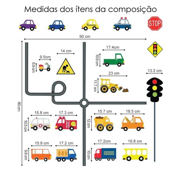 Adesivo de Parede Pista de Carrinhos
