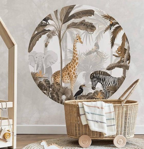 Adesivo de Parede Safari para Quarto Infantil