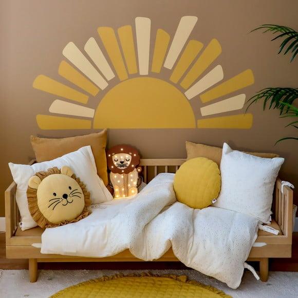 Adesivo de Parede Sol - Adesivo Meio Sol com Raios