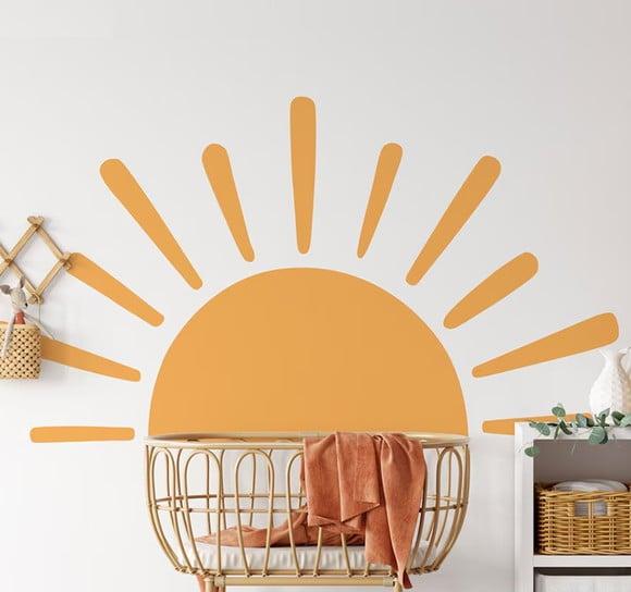 Adesivo de Parede Sol - Adesivo Sol Amarelo Grande