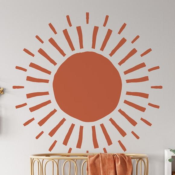 Adesivo de Parede Sol Boho - Adesivo Sol