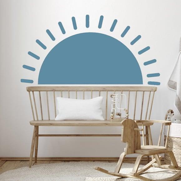 Adesivo de Parede Sol Boho - Adesivo Sol Boho Azul