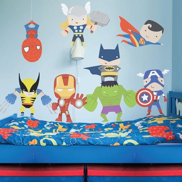 Adesivo de Parede Super Heróis - Quarto de Menino