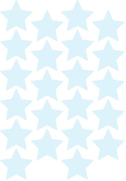 Adesivo estrelas azul bebê