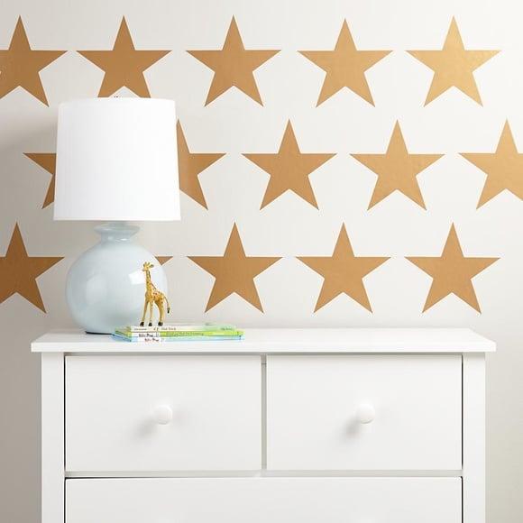 Adesivo Estrelas Douradas