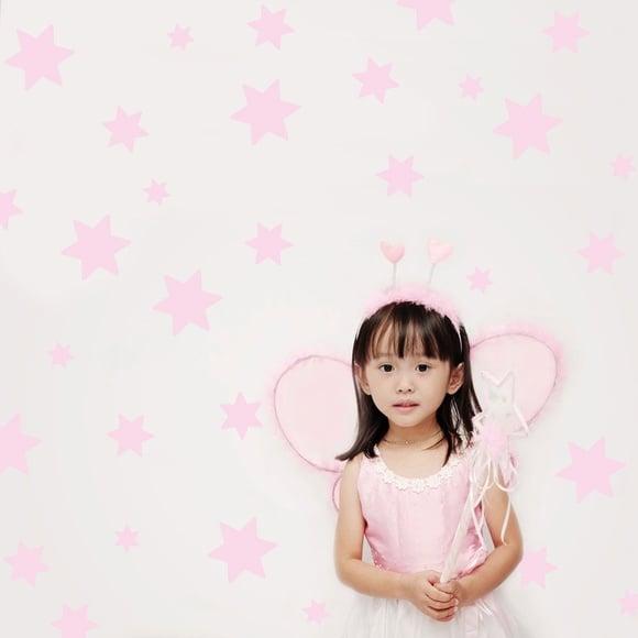 Adesivo estrelas rosa