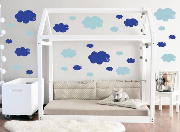 Adesivo Infantil para Quarto de Criança Tema Nuvens