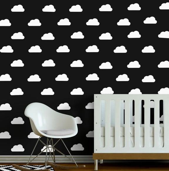 Adesivo Mini Nuvens Brancas