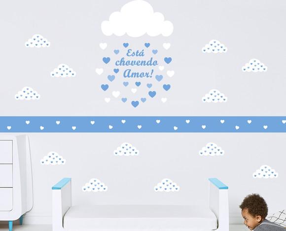 Adesivo nuvem chuva de amor