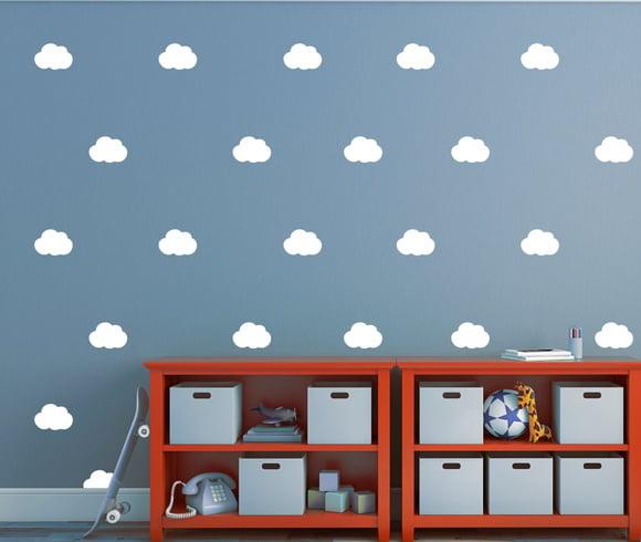 Adesivo Nuvens Brancas