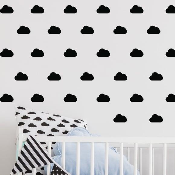 Adesivo nuvens pretas