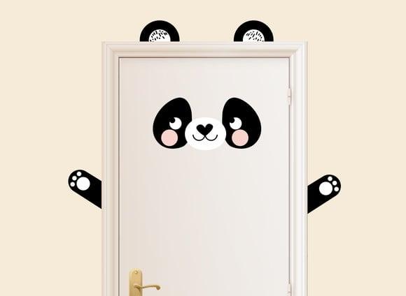 Adesivo Panda para Porta