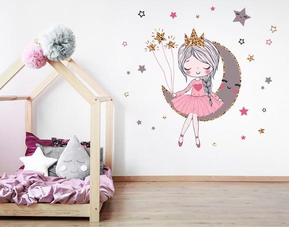 Adesivo princesa na lua
