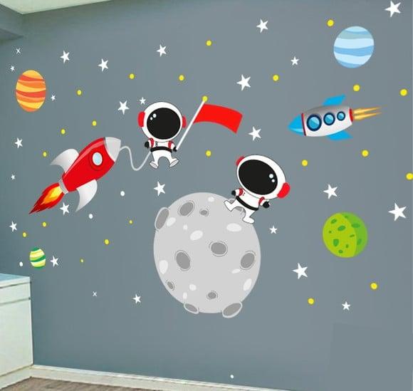 Adesivo Planetas/foguetes/astronautas