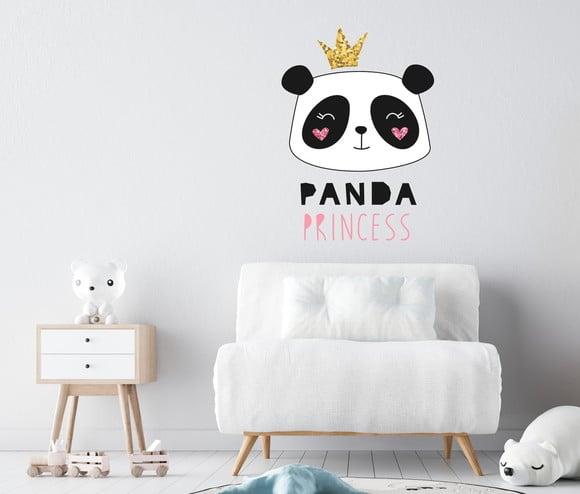 Adesivo urso panda princesa