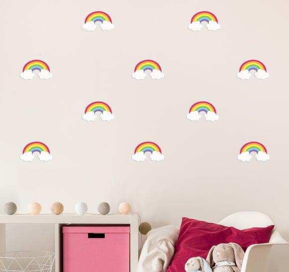 Adesivos de Parede Arco Íris - Adesivos Mini Arco Íris