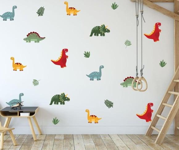 Adesivos de Parede Dinossauros Coloridos - Adesivo Dinos