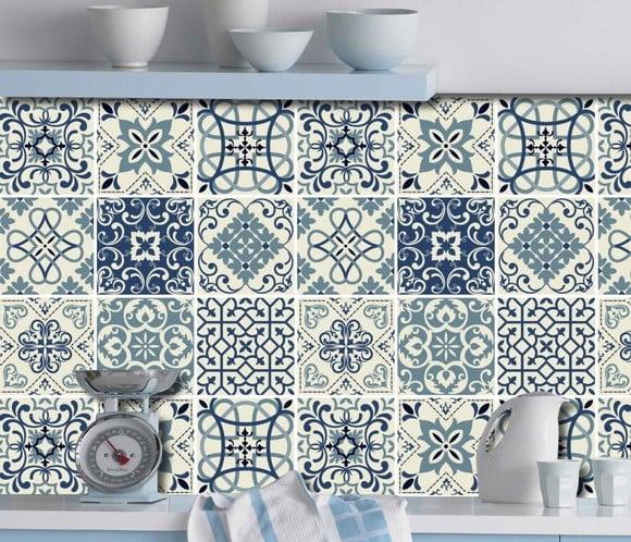 Adesivos para azulejo kit com 16 unidades 15cmx15cm