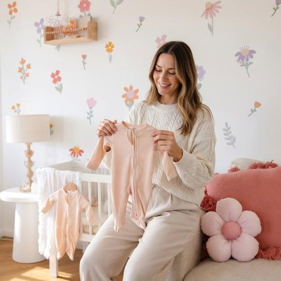 Kit Adesivos de Parede Florzinhas Delicadas Infantil