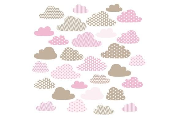 Kit de Adesivos de Parede Nuvens - Adesivo Nuvens