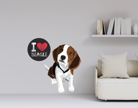 Adesivo cachorro - beagle