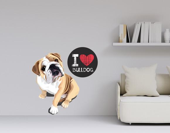 Adesivo cachorro - bulldog