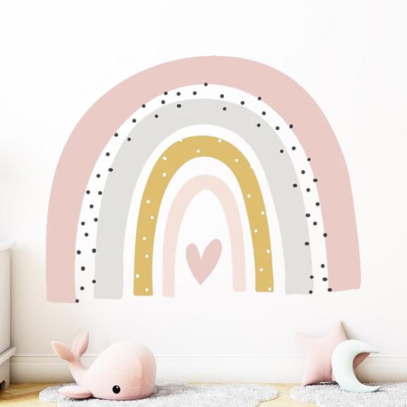 Adesivo de Parede Arco-íris - Adesivo Arco Íris Boho
