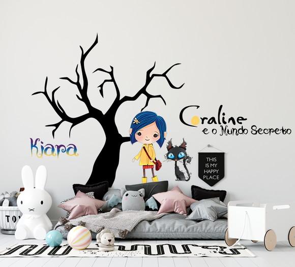 Adesivo de parede Coraline