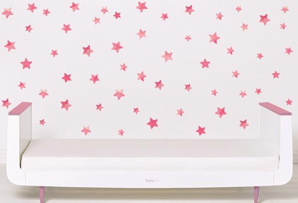 Adesivo de Parede Estrelas (aquarela) Kit com 110 Estrelas