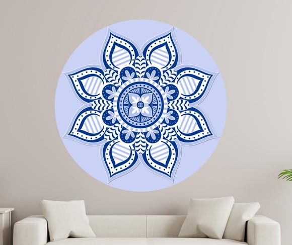 Adesivo de parede mandala 100cm